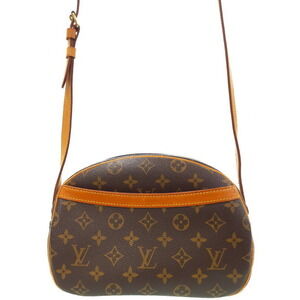 Louis Vuitton Monogram Leather Blois Shoulder Bag Brown